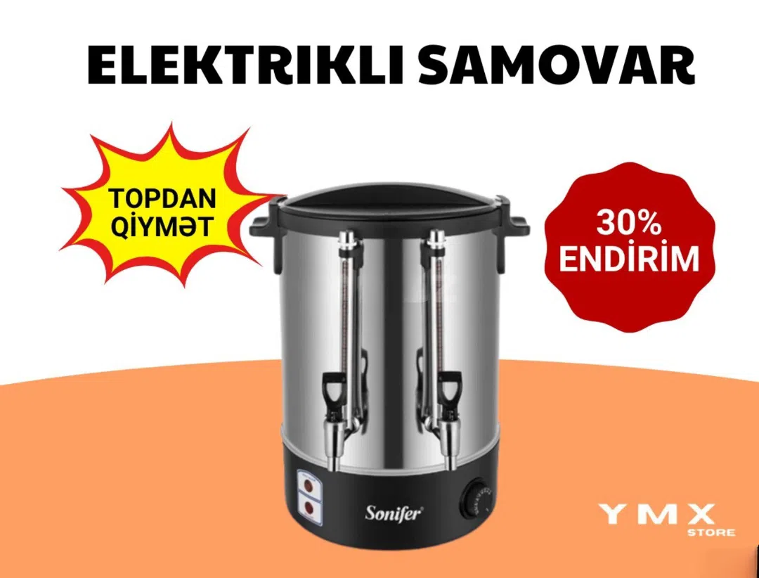 Samovar Paslanmayan polad material - Tenderyard
