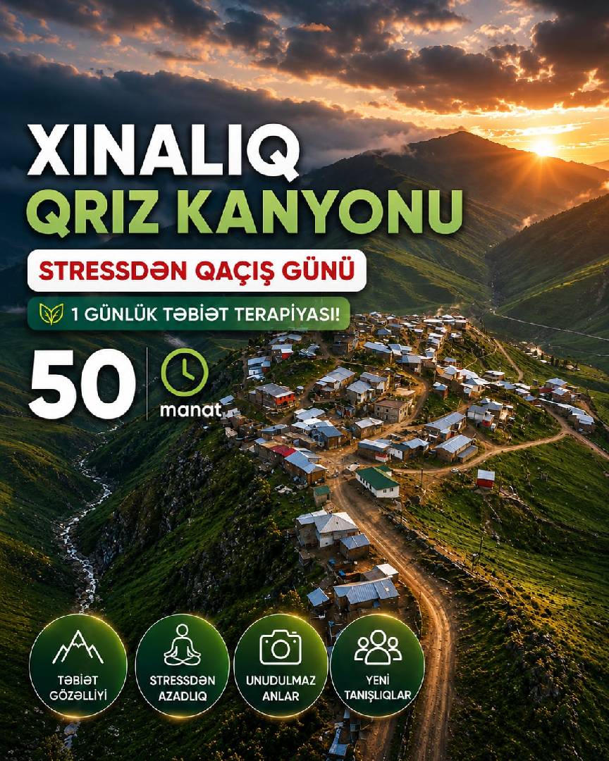 Xınalıq kəndi və Qriz kanyonu turu - Tenderyard