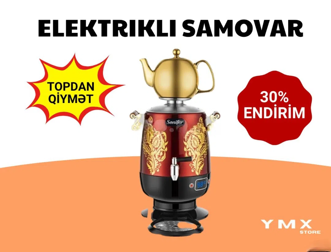 Samovar Paslanmayan polad material - Tenderyard