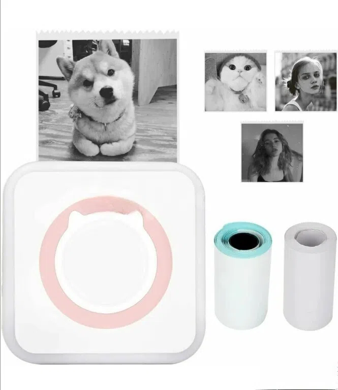 Mini Bluetooth printer, ağ-qara çap - Tenderyard