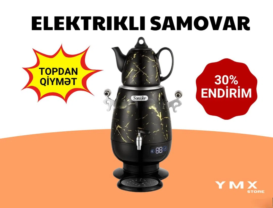 Samovar Paslanmayan polad material - Tenderyard