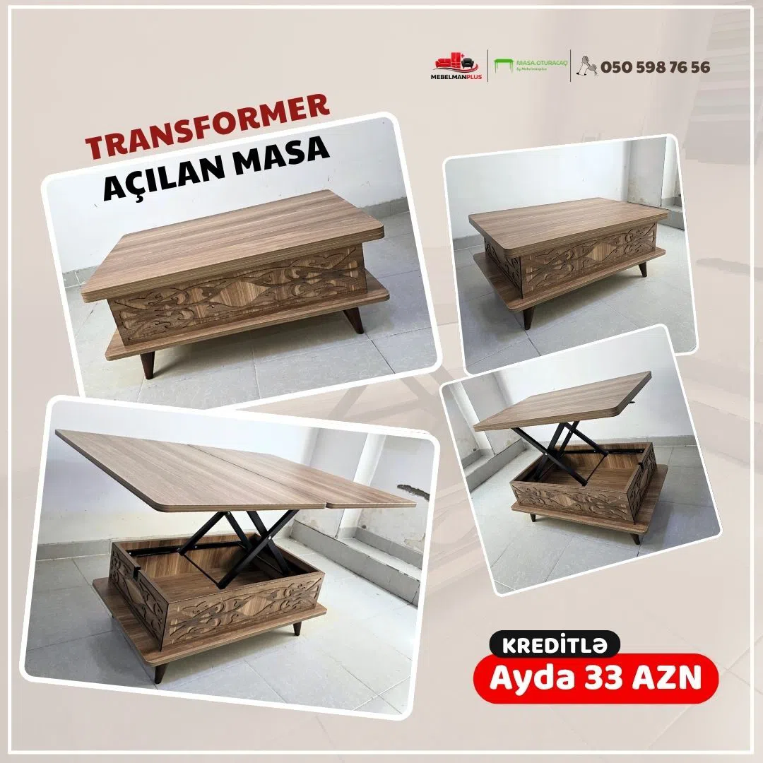 Jurnal masası Qəhvəyi rəng, Transformer - Tenderyard