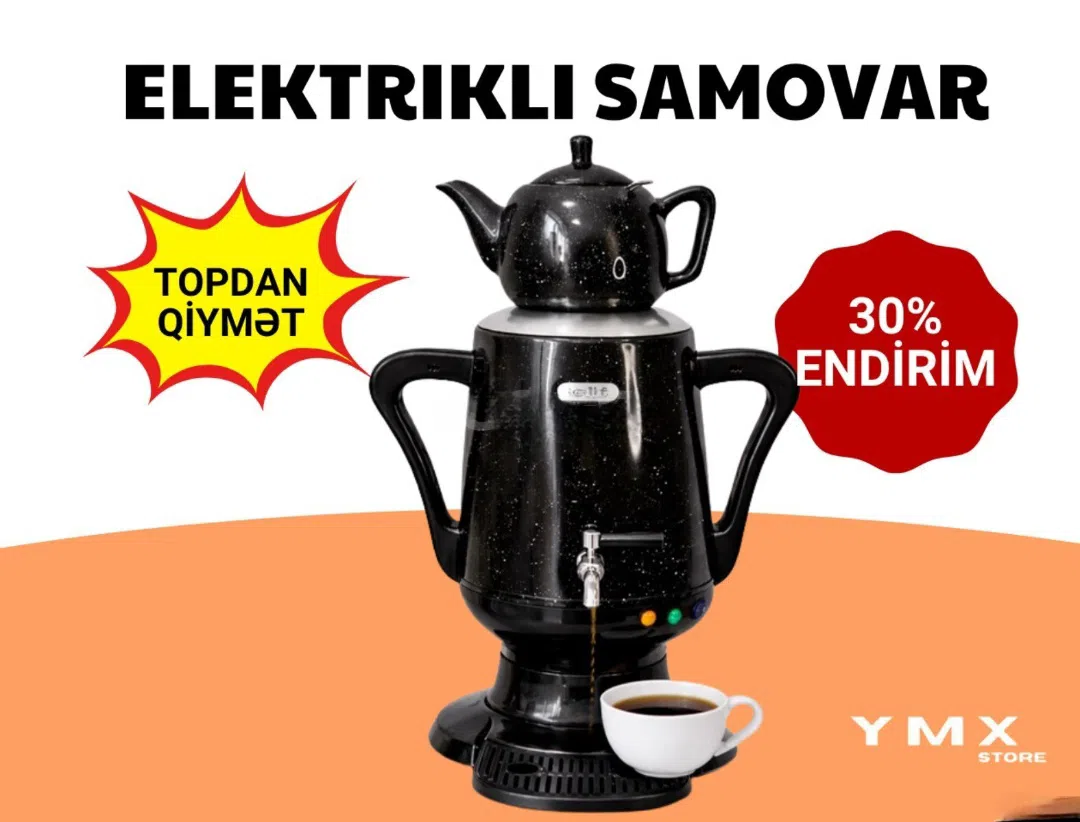 Samovar Paslanmayan polad material - Tenderyard