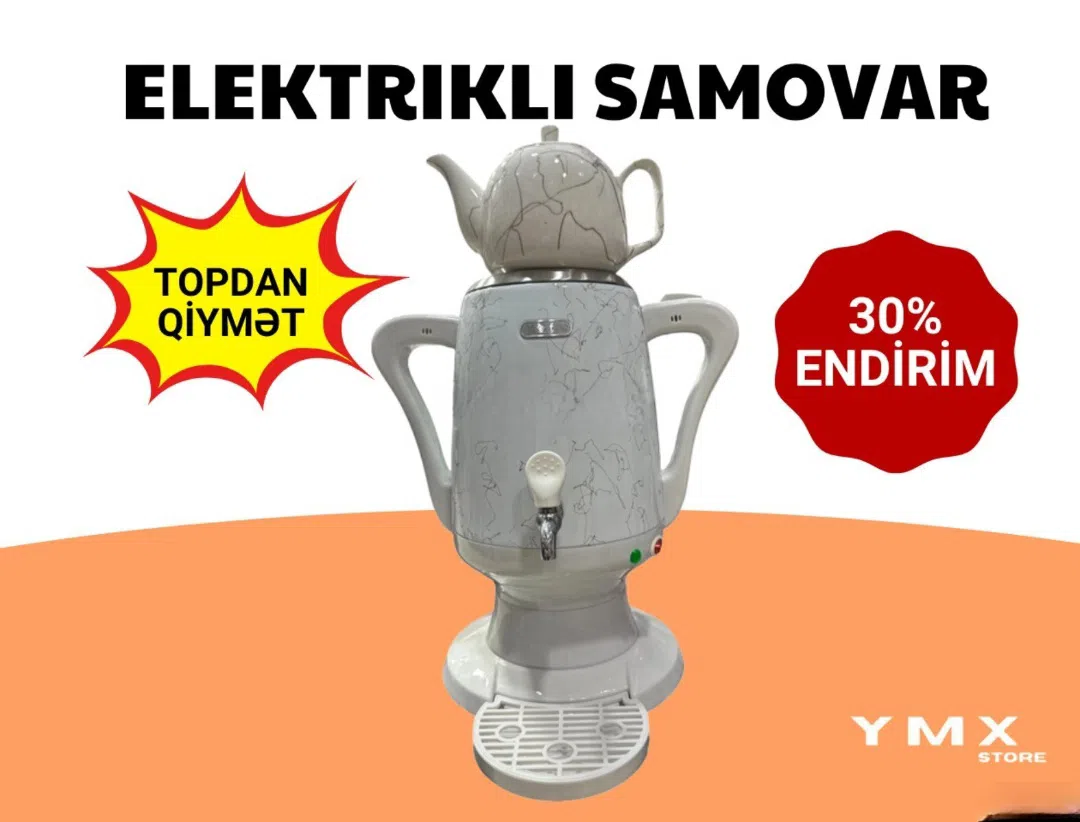 Samovar Paslanmayan polad material - Tenderyard