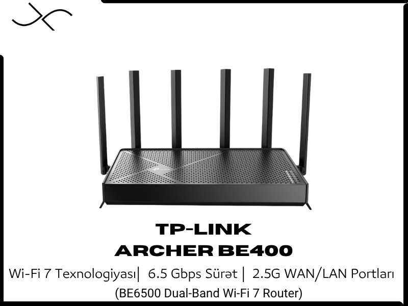TP-Link Archer BE400, Wi-Fi 7 Router, BE6500 - Tenderyard