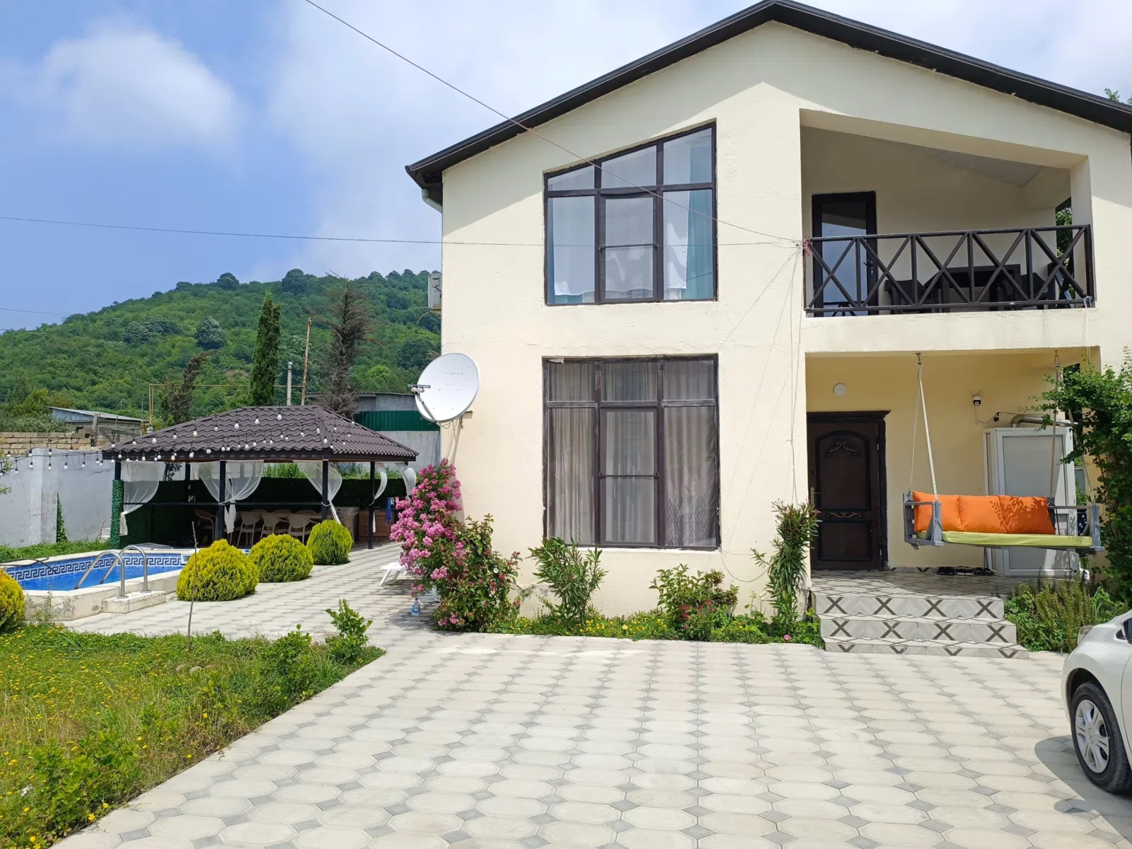 3 otaqlı bağ evi 150 m² 8 sot torpaq sahəsində günlük kirayə verilir — şəkil 4